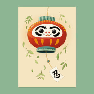 Illustration d'un Darum Japon